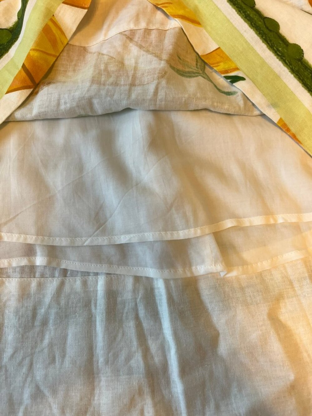 Peppers Print Linen Blend Maxi Skirt Farm Rio NWT - Picture 4 of 7